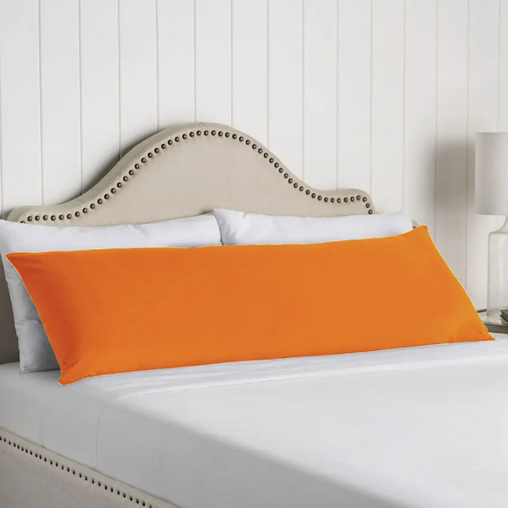 Artex 100% Cotton Body Pillowcase Orange - Home & Garden > Bedding