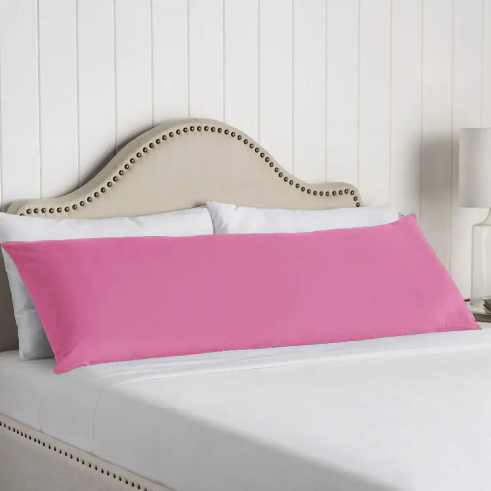 Artex 100% Cotton Body Pillowcase Taffy Pink - Home & Garden > Bedding