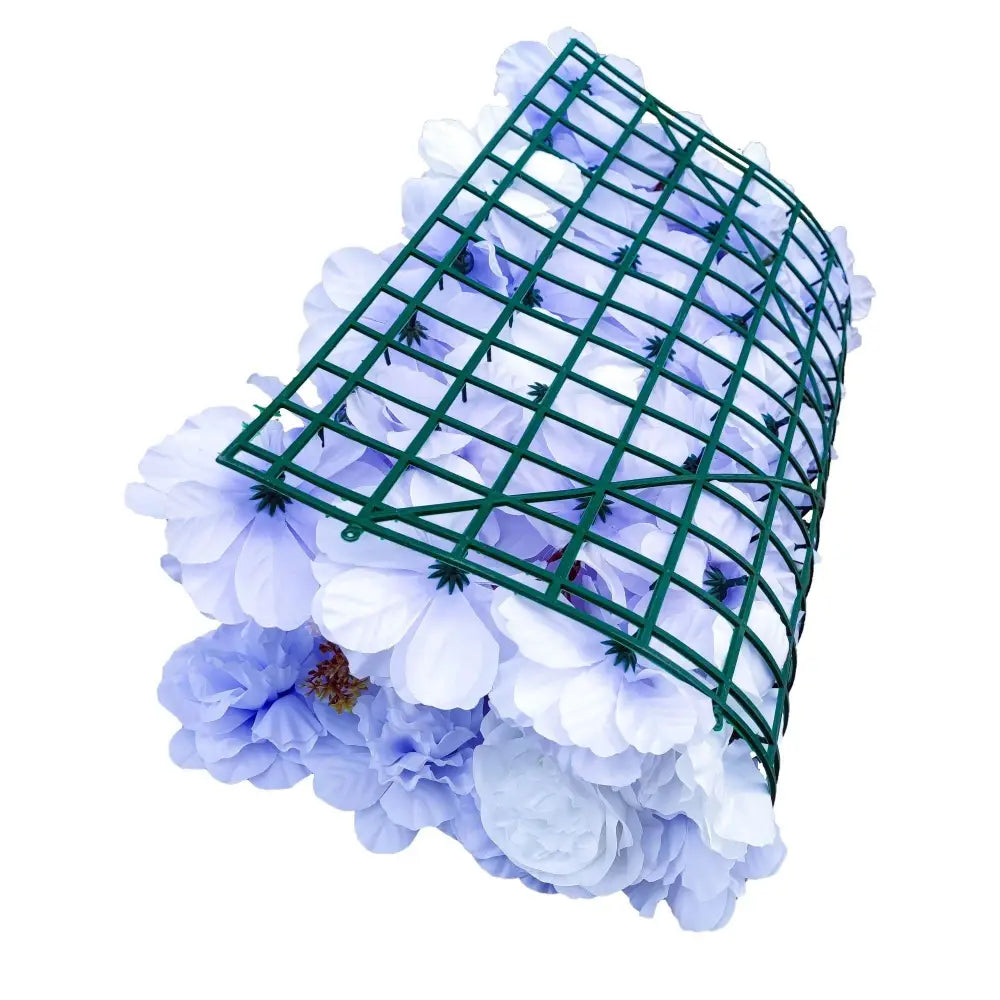 Artificial Flower Wall Backdrop Panel 40cm X 60cm Mixed Lilac Flowers - Home & Garden > Home & Garden Others