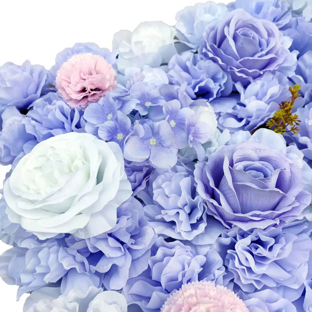Artificial Flower Wall Backdrop Panel 40cm X 60cm Mixed Lilac Flowers - Home & Garden > Home & Garden Others