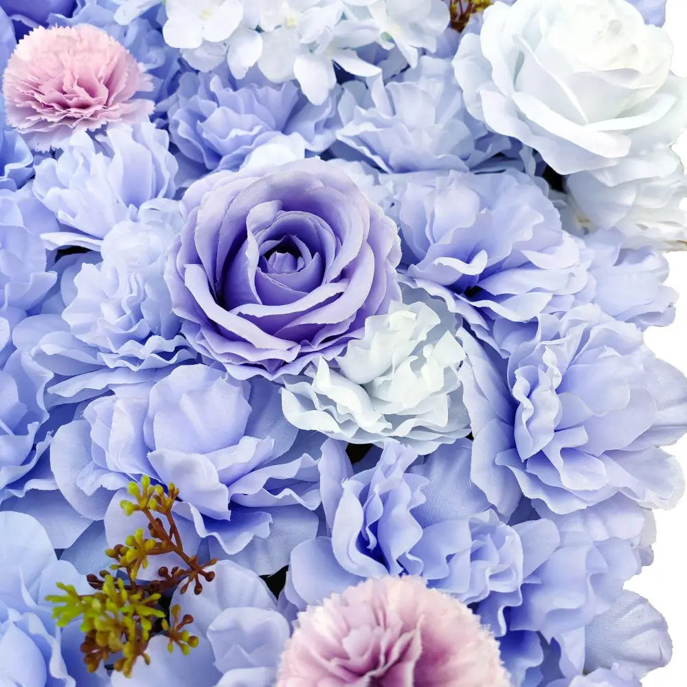 Artificial Flower Wall Backdrop Panel 40cm X 60cm Mixed Lilac Flowers - Home & Garden > Home & Garden Others