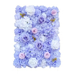Artificial Flower Wall Backdrop Panel 40cm X 60cm Mixed Lilac Flowers - Home & Garden > Home & Garden Others