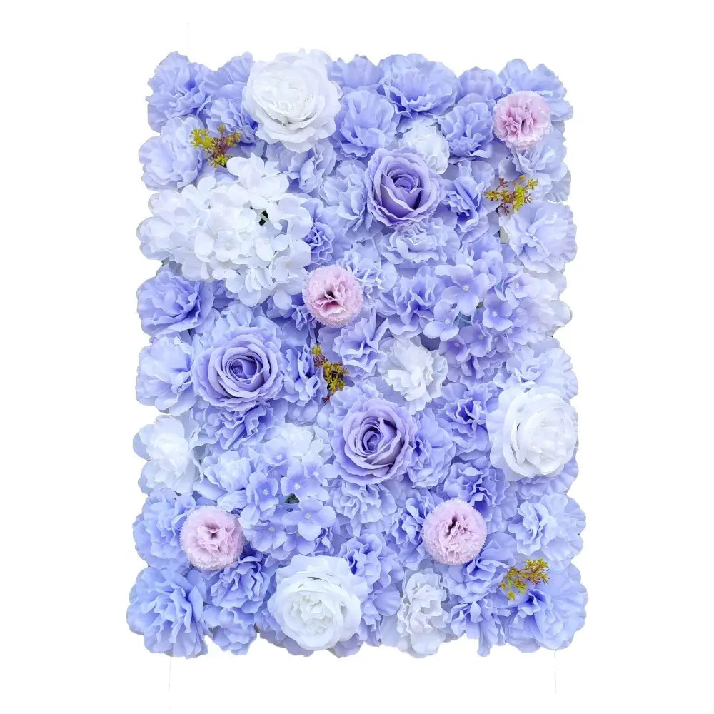 Artificial Flower Wall Backdrop Panel 40cm X 60cm Mixed Lilac Flowers - Home & Garden > Home & Garden Others