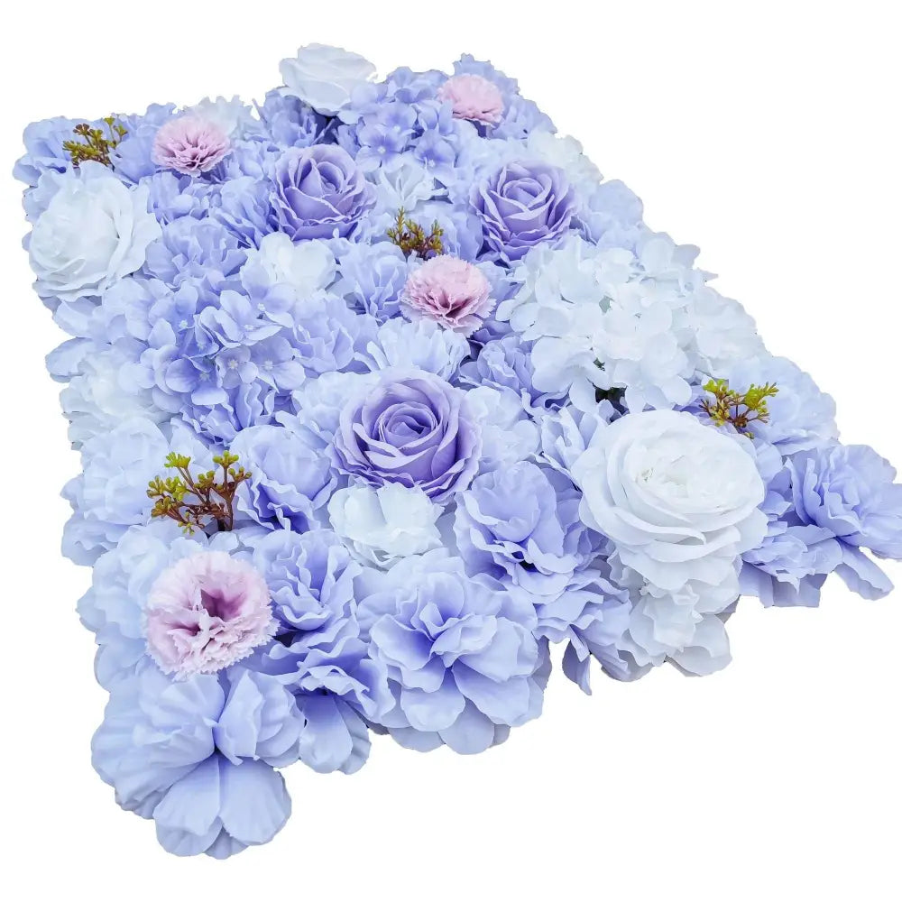 Artificial Flower Wall Backdrop Panel 40cm X 60cm Mixed Lilac Flowers - Home & Garden > Home & Garden Others
