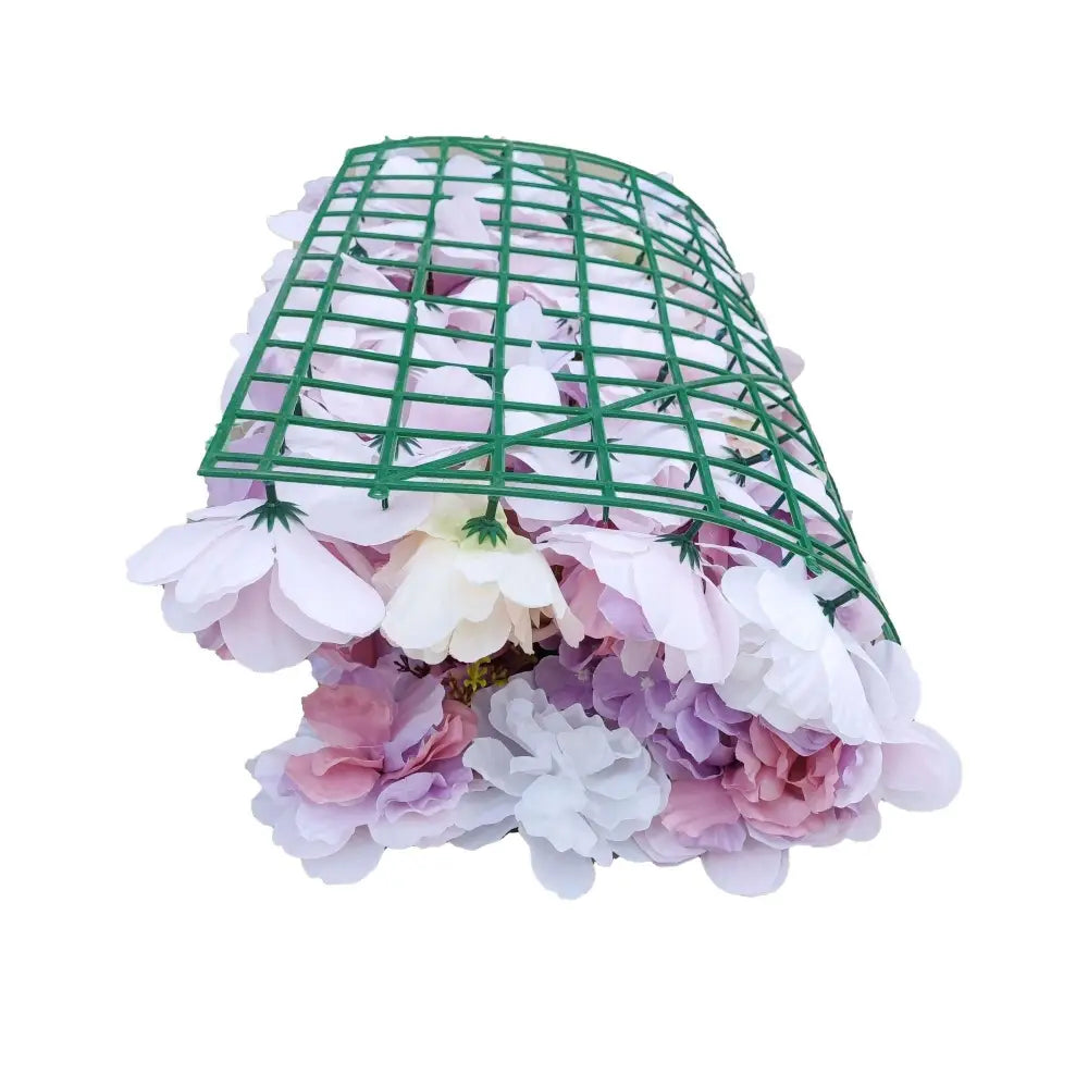 Artificial Flower Wall Backdrop Panel 40cm X 60cm Mixed Pink & White Flowers - Home & Garden > Home & Garden Others