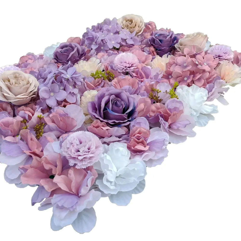 Artificial Flower Wall Backdrop Panel 40cm X 60cm Mixed Pink & White Flowers - Home & Garden > Home & Garden Others