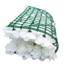 Artificial Flower Wall Backdrop Panel 40cm X 60cm Mixed Whites - Home & Garden > Home & Garden Others