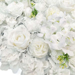 Artificial Flower Wall Backdrop Panel 40cm X 60cm Mixed Whites - Home & Garden > Home & Garden Others