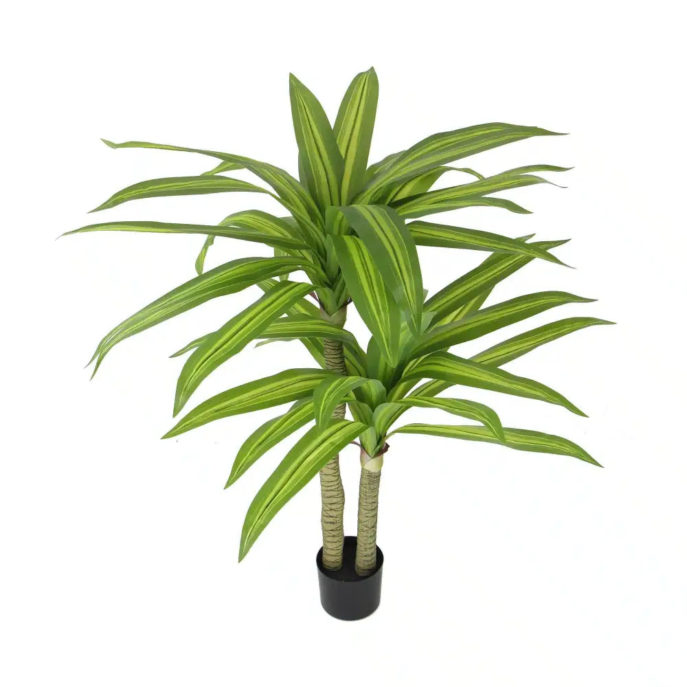 Artificial Multi Head Dracaena Tree With Mixed Green Leaves (Real Touch) 130cm - Home & Garden > Artificial Plants >