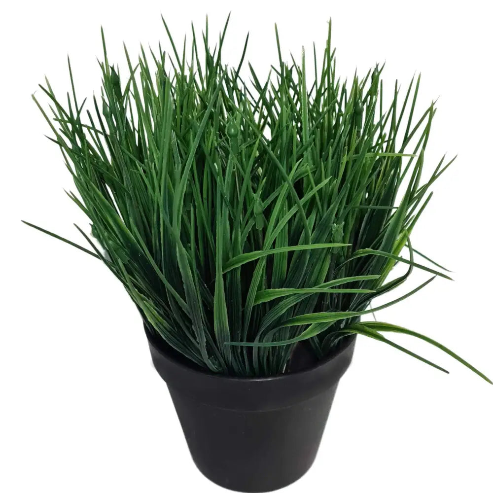 Artificial Ornamental Potted Dense Green Grass UV Resistant 30cm (Overstock Clearance) - Home & Garden > Artificial