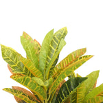 Artificial Potted Flaming Zebra (Codiaeum variegatum / crotons) 55cm - Home & Garden > Artificial Plants