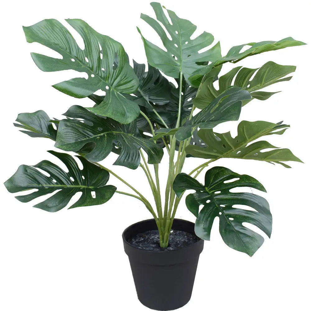 Artificial Potted Split Philodendron (Monstera) 40 cm - Home & Garden > Artificial Plants