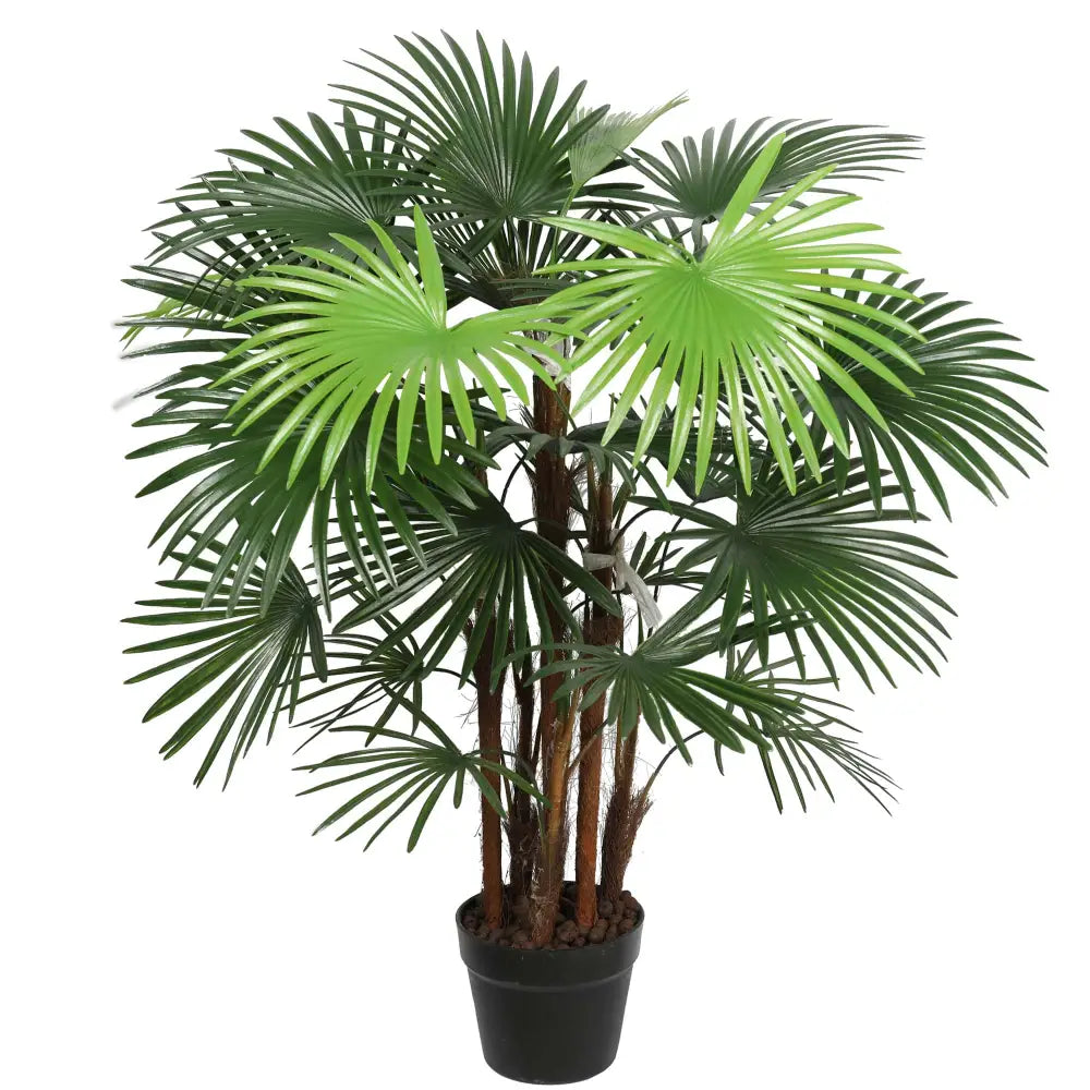 Artificial Wide Leaf Fan Palm Tree 90cm - Home & Garden > Artificial Plants