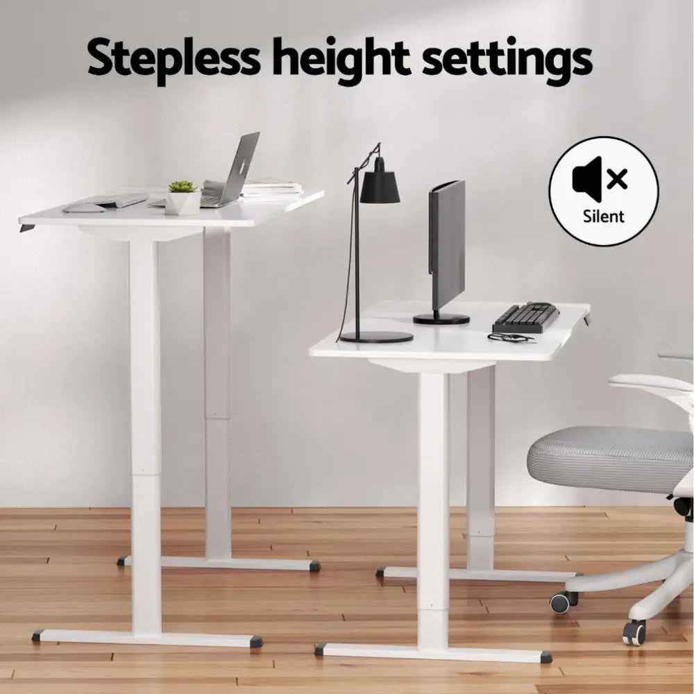 Artiss 120cm Electric Standing Desk with Mini Peal Exercise Bike Home Office - Furniture > Office > Office & Desk Chairs