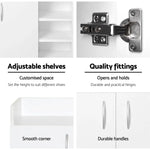Artiss 2 Doors Shoe Cabinet Storage Cupboard - White - Home & Garden > Storage