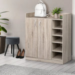 Artiss 2 Doors Shoe Cabinet Storage Cupboard - Wood - Home & Garden > Storage