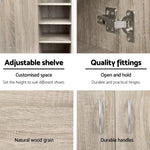 Artiss 2 Doors Shoe Cabinet Storage Cupboard - Wood - Home & Garden > Storage