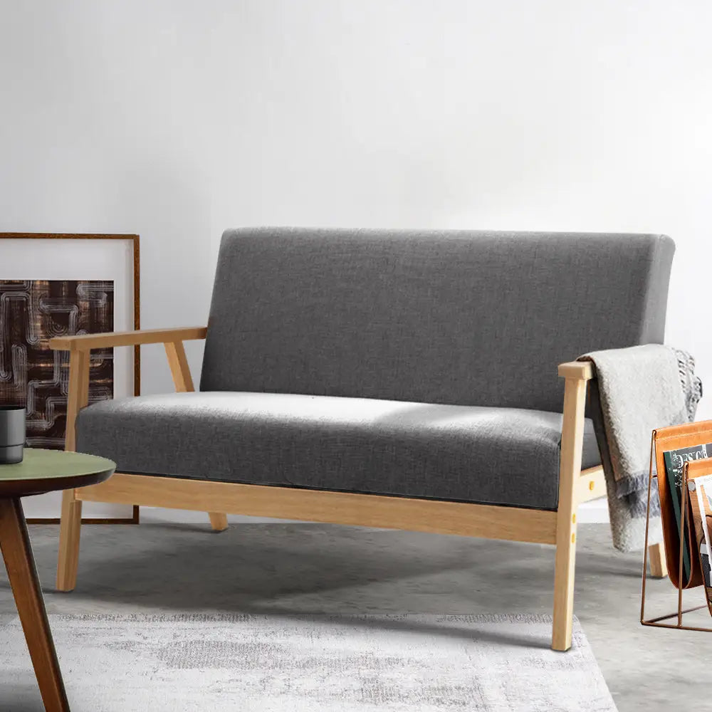 Artiss 2-Seater Sofa Armchair Skane - Furniture > Bar Stools & Chairs