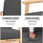 Artiss 2-Seater Sofa Armchair Skane - Furniture > Bar Stools & Chairs