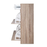 Artiss 2 Tier Shoe Cabinet - Wood - Home & Garden > Storage