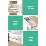 Artiss 2 Tier Shoe Cabinet - Wood - Home & Garden > Storage