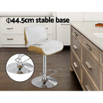 Artiss 2x Bar Stools Adjustable Leather Chairs - Furniture > Bar Stools & Chairs > Table & Bar Stools