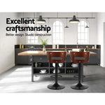 Artiss 2x Bar Stools Gas Lift Faux Leather - Furniture > Bar Stools & Chairs > Table & Bar Stools