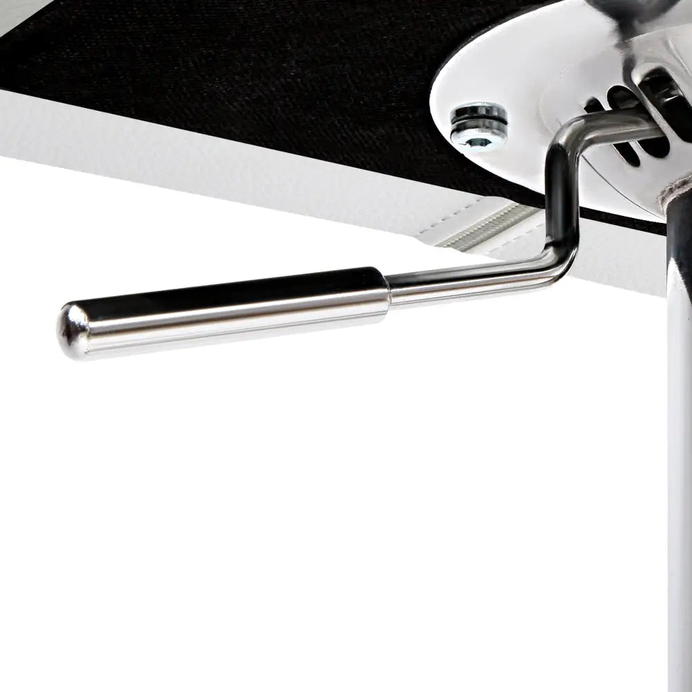 Artiss 2x Bar Stools Gas Lift Leather Padded White - Furniture > Bar Stools & Chairs