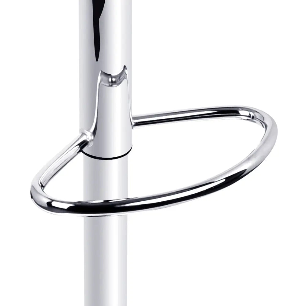 Artiss 2x Bar Stools Gas Lift Leather Padded White - Furniture > Bar Stools & Chairs