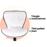 Artiss 2x Bar Stools Gas Lift Leather Seat White - Furniture > Bar Stools & Chairs > Table & Bar Stools