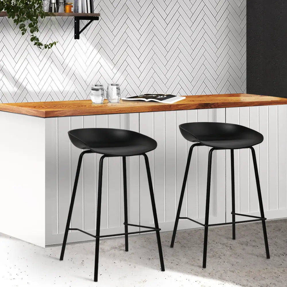 Artiss 2x Bar Stools Kitchen Counter Stools Metal - Furniture > Bar Stools & Chairs