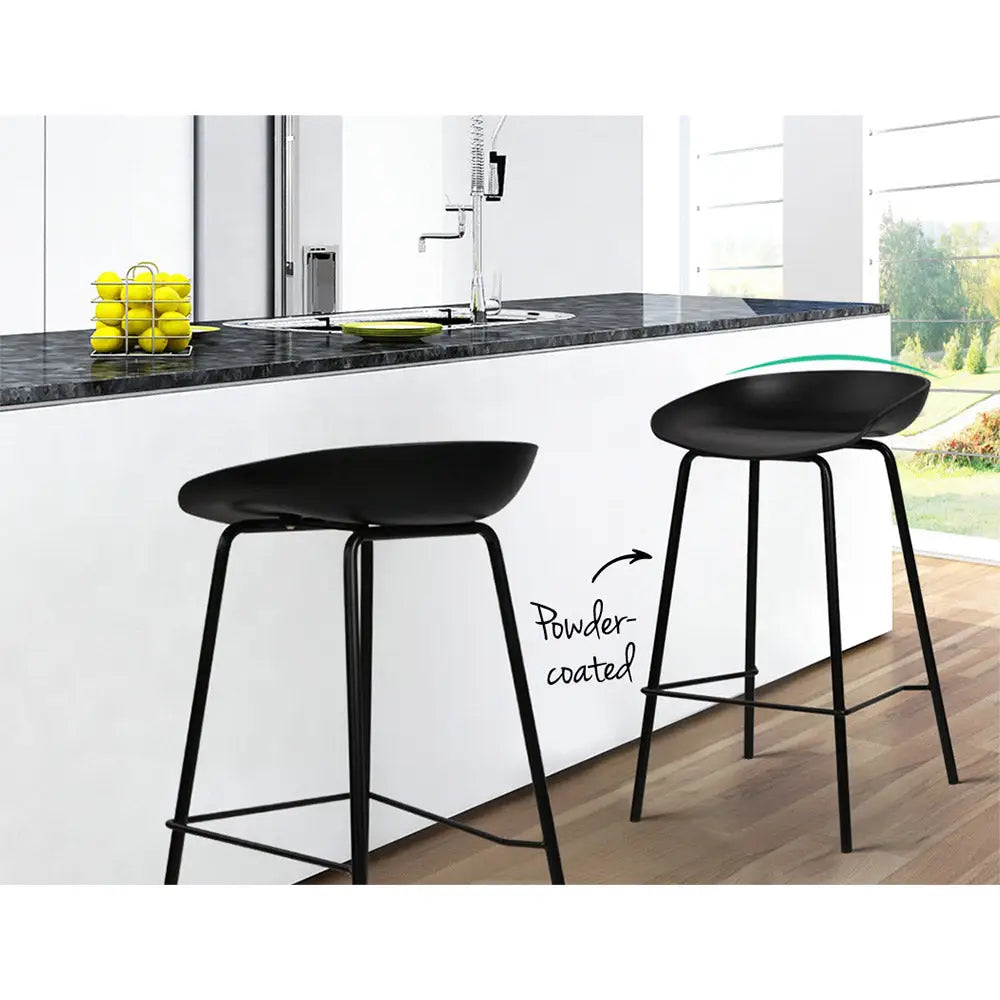 Artiss 2x Bar Stools Kitchen Counter Stools Metal - Furniture > Bar Stools & Chairs