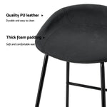 Artiss 2x Bar Stools Kitchen Dining Chairs Counter Stool PU Leather Metal - Furniture > Bar Stools & Chairs > Table &
