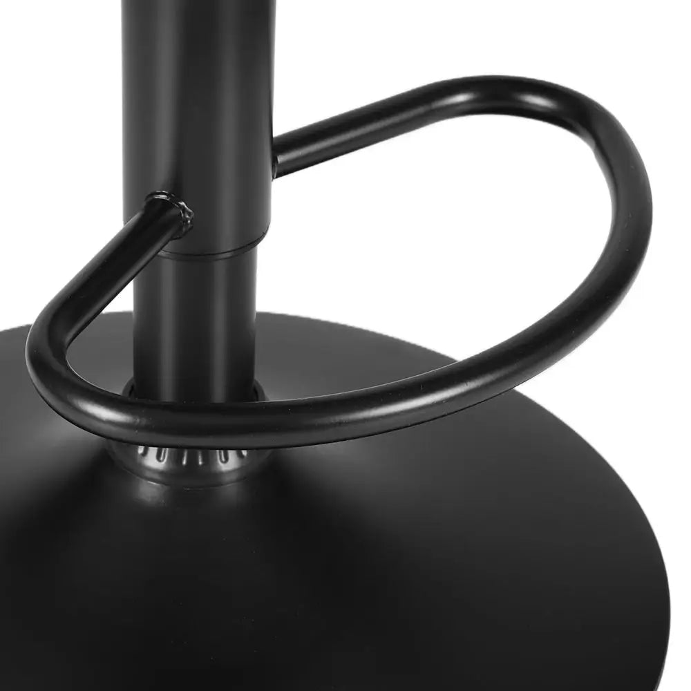 Artiss 2x Bar Stools Kitchen Swivel Bar Stool Gas Lift Chairs Barstools Black - Furniture > Bar Stools & Chairs