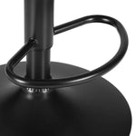 Artiss 2x Bar Stools Kitchen Swivel Bar Stool Gas Lift Chairs Barstools Black - Furniture > Bar Stools & Chairs