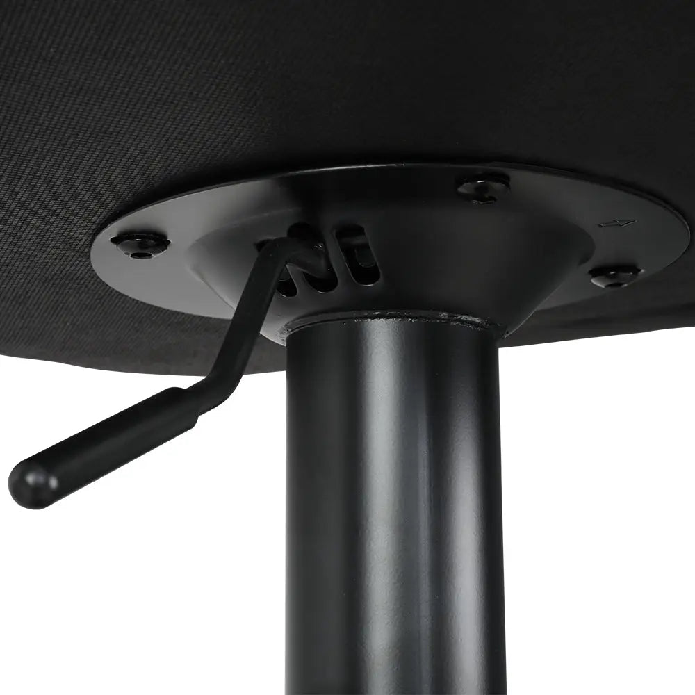 Artiss 2x Bar Stools Kitchen Swivel Bar Stool Gas Lift Chairs Barstools Black - Furniture > Bar Stools & Chairs