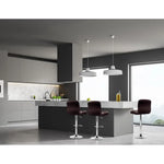 Artiss 2x Bar Stools Leather Gas Lift Brown - Furniture > Bar Stools & Chairs