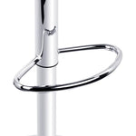 Artiss 2x Bar Stools Leather Gas Lift Grey - Furniture > Bar Stools & Chairs