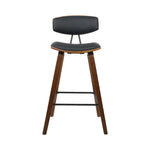 Artiss 2x Bar Stools Leather Padded w/Backrest - Furniture > Bar Stools & Chairs