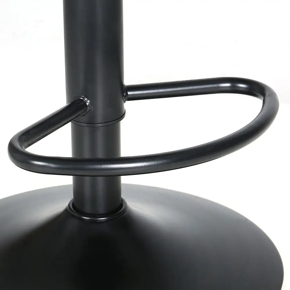 Artiss 2x Bar Stools Padded Seat Gas Lift Black - Furniture > Bar Stools & Chairs > Table & Bar Stools
