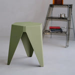 Artiss 2x Bar Stools Puzzle Plastic Foot Stool Green - Furniture > Bar Stools & Chairs > Table & Bar Stools