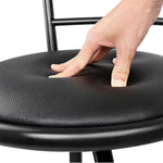 Artiss 2x Bar Stools Swivel Leather Padded Metal - Furniture > Bar Stools & Chairs > Table & Bar Stools