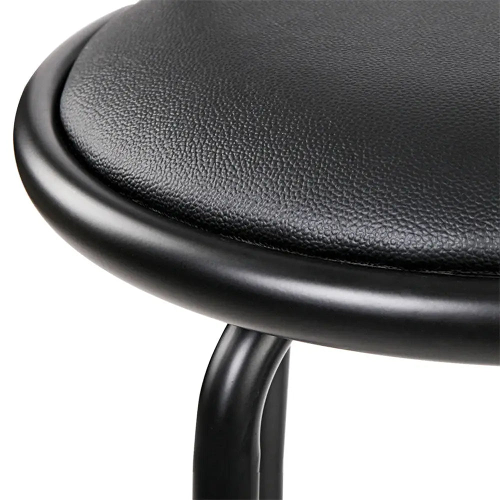 Artiss 2x Bar Stools Swivel Leather Padded Metal - Furniture > Bar Stools & Chairs > Table & Bar Stools