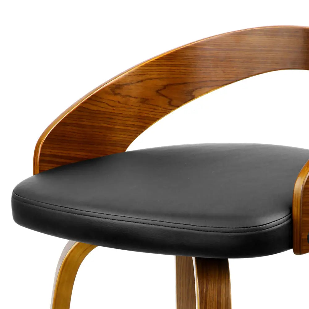 Artiss 2x Bar Stools Swivel Seat Curving Backrest - Furniture > Bar Stools & Chairs