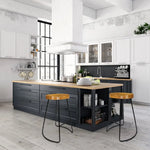Artiss 2x Bar Stools Tractor Seat 75cm Wooden - Furniture > Bar Stools & Chairs