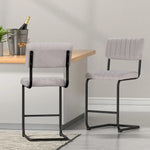Artiss 2x Bar Stools Velvet Chairs - Furniture > Bar Stools & Chairs