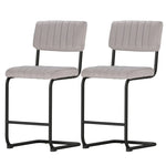 Artiss 2x Bar Stools Velvet Chairs - Furniture > Bar Stools & Chairs