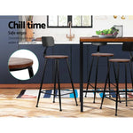 Artiss 2x Bar Stools Vintage Metal Chairs - Furniture > Bar Stools & Chairs