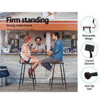 Artiss 2x Bar Stools Vintage Metal Chairs - Furniture > Bar Stools & Chairs
