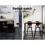 Artiss 2x Bar Stools Vintage Metal Chairs - Furniture > Bar Stools & Chairs